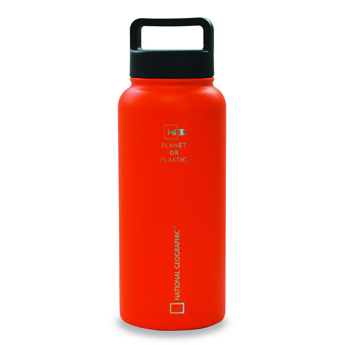 Botella Metálica National Geographic 960ml Naranjo