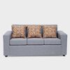 Juego de Living Almore Paris Sofá 3 Cuerpos + Dos Sillones 1 Cuerpo Gris