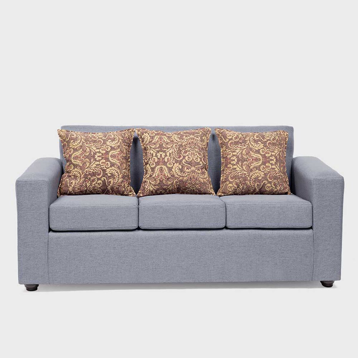 Juego de Living Almore Paris Sofá 3 Cuerpos + Dos Sillones 1 Cuerpo Gris