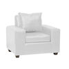 Juego de Living Innovamuebles Kahlo Sofá 3 Cuerpos + Dos Sillones 1 Cuerpo Blanco
