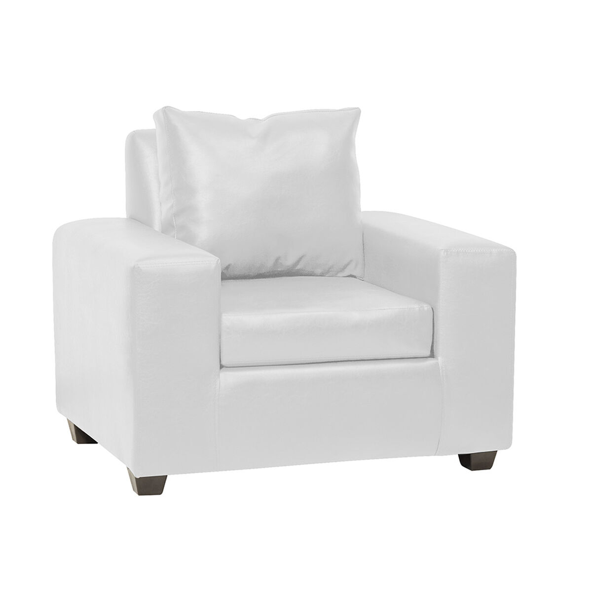 Juego de Living Innovamuebles Kahlo Sofá 3 Cuerpos + Dos Sillones 1 Cuerpo Blanco