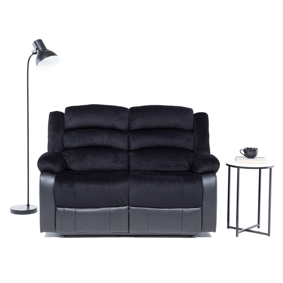 Sofa Reclinable VYS SPA Venom 2 Cuerpos Negro