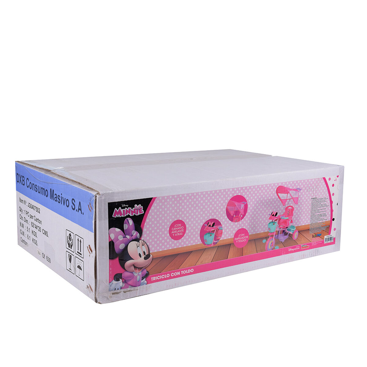 Triciclo Minnie 3 En 1