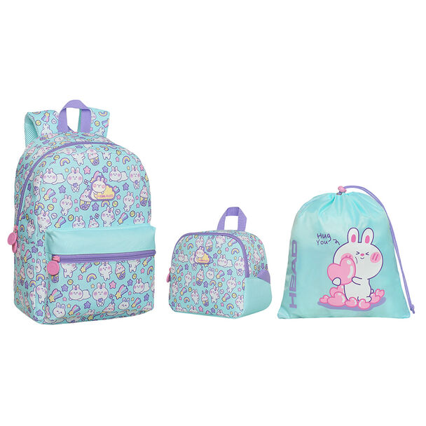 Pack Mochila Infantil, Estuche y Gymbag Head