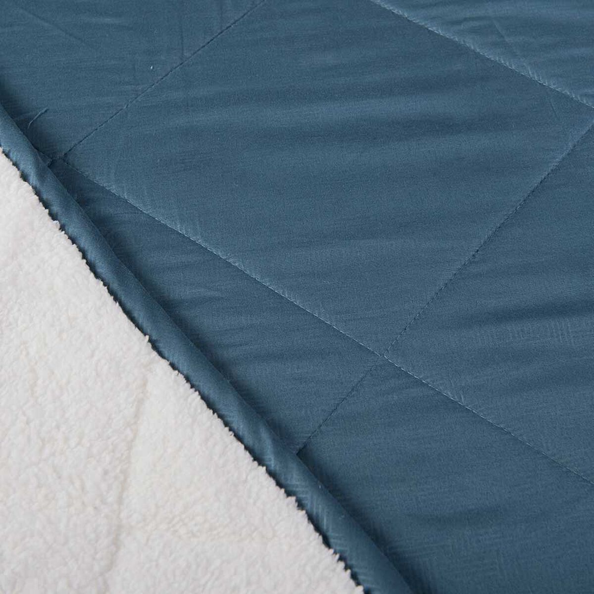 Plumón Mashini 1,5 Plazas Liso Azul