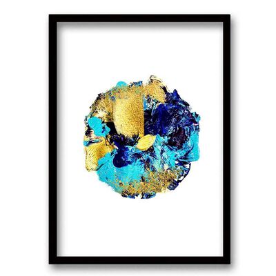 Imagen 1 del producto Cuadro Decorativo Retela Turquesa Circle 40 x 30 cm