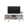 Rack TV River Altavision Hasta 55" Blanco