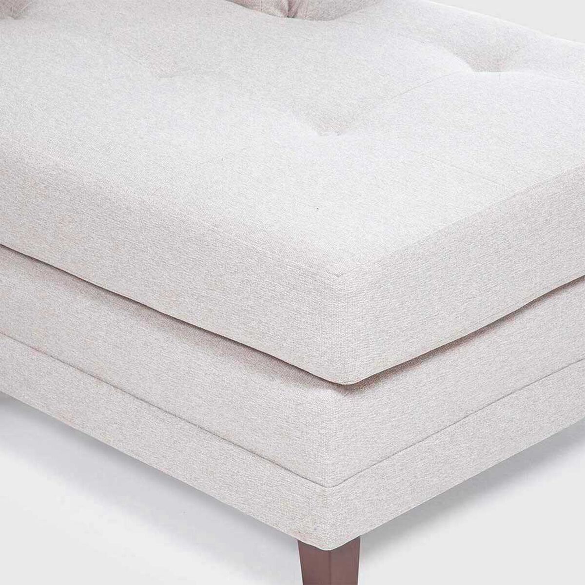 Sof&aacute; Seccional Derecho Living Factory Mustang 4 Cuerpos Crudo