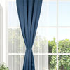 Set Cortinas Doral Black Out Victoria  220 x 140 cm Azul Petroleo