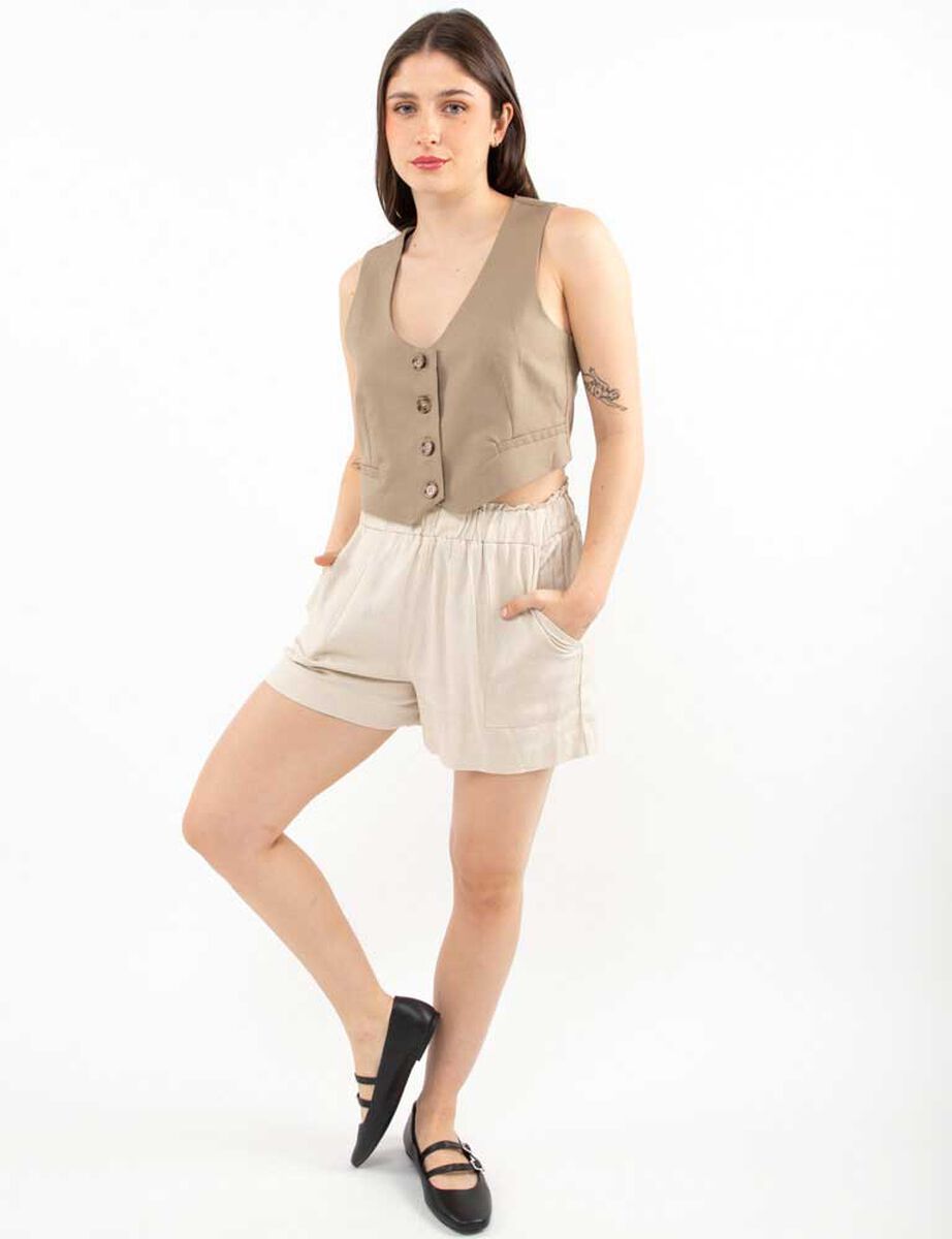 Short Lino Mujer Icono