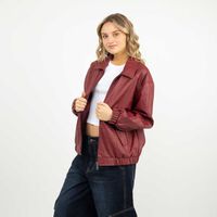 Chaqueta Mujer Icono Burdeo