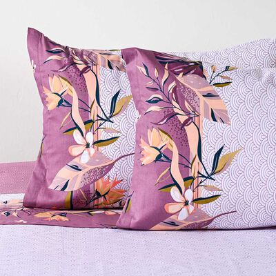 Imagen 2 del producto Juego de Sábanas American Family 144 Hilos 2 Plazas Kendari Morado