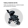 Triciclo Coche Cuna con Bluetooth 360 One Click RS-4090 Negro