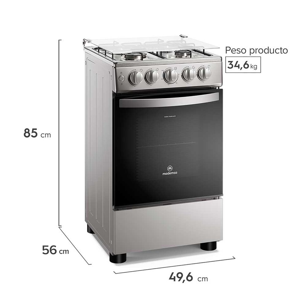 Cocina a Gas Mademsa FM4ES 4 Quemadores