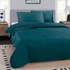Quilt Illusions Sherpa Roma 2 Plazas Liso Azul