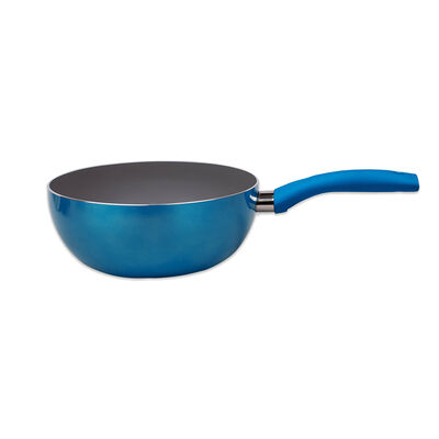 Wok Acero Inoxidable Doral Montecarlo Azul 22 cm