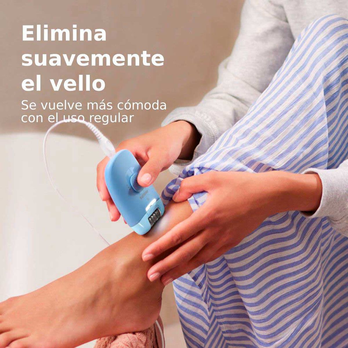 Depiladora Philips BRE247/00 Azul Claro