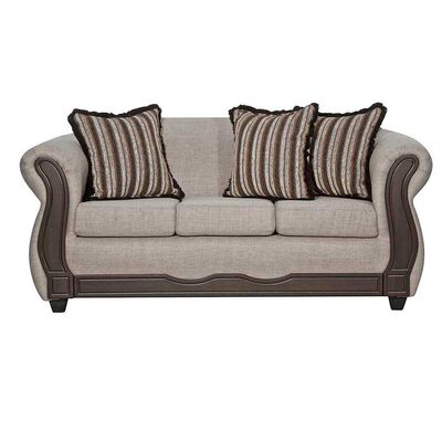 Sofá Black Factory Sofia 3 Cuerpos Beige