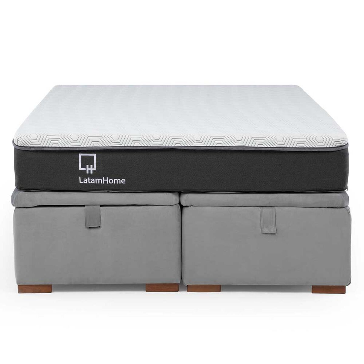 Cama Europea Boxet Latam Home Base Dividida 2 Plazas Zen Best