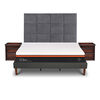 Cama Europea Curve CIC King Bee Comfort + Respaldo + 2 Veladores