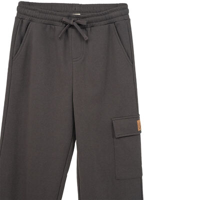 Imagen 2 del producto Pantalón Buzo de Algodón Niño Cutback Grafito