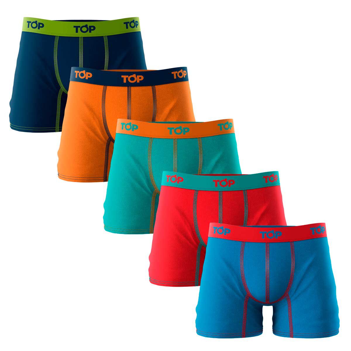 Pack 5 Bóxer Hombre Top