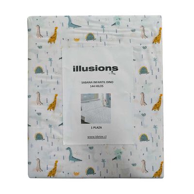 Imagen 2 del producto Juego de Sábanas Illusions 144 Hilos 1,5 Plazas Dino