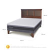 Cama Europea CIC 2 Plazas Ortopedic Advance + Respaldo New Torino Caramelo