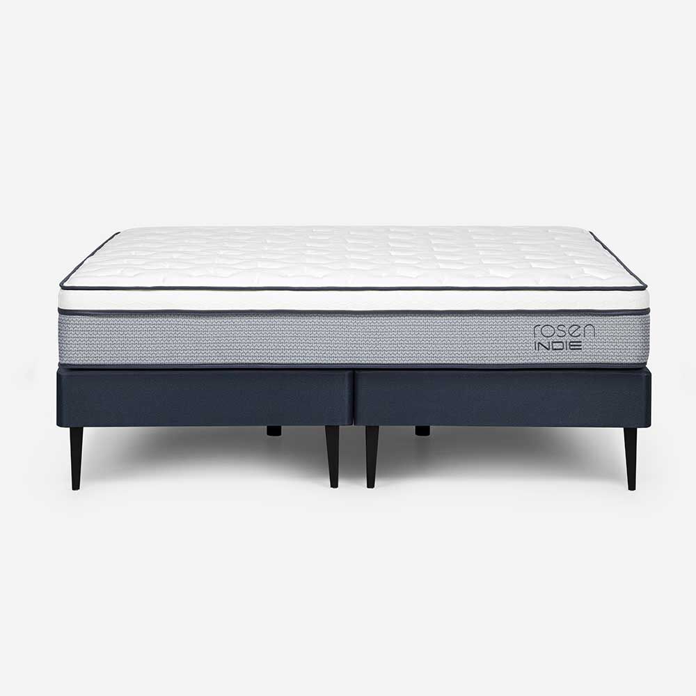 Cama Europea Rosen Base Dividida 2 Plazas Indie