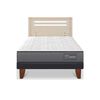 Cama Europea CIC 1,5 Plazas Anatomic + Respaldo Munich Alpino