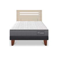 Cama Europea CIC 1,5 Plazas Anatomic + Respaldo Munich Alpino