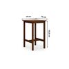 Juego de Comedor VekkaHome Alto 2 Sillas Chocolate