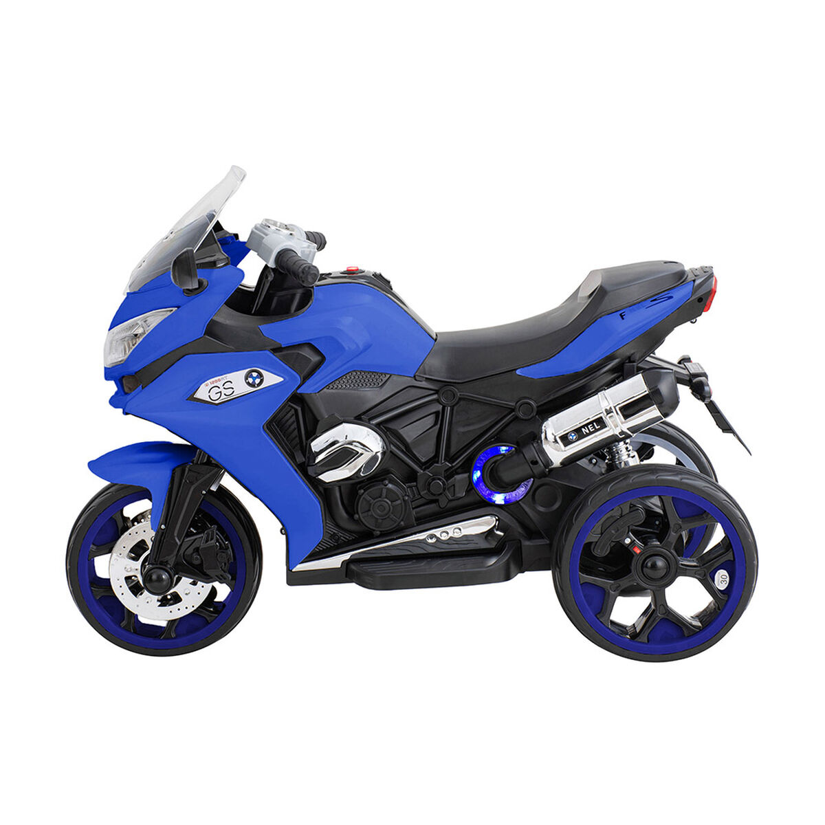 Moto de Carrera a Batería Musical Baby Way Azul