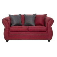 Sofá Black Factory Emili 2 Cuerpos Burdeo