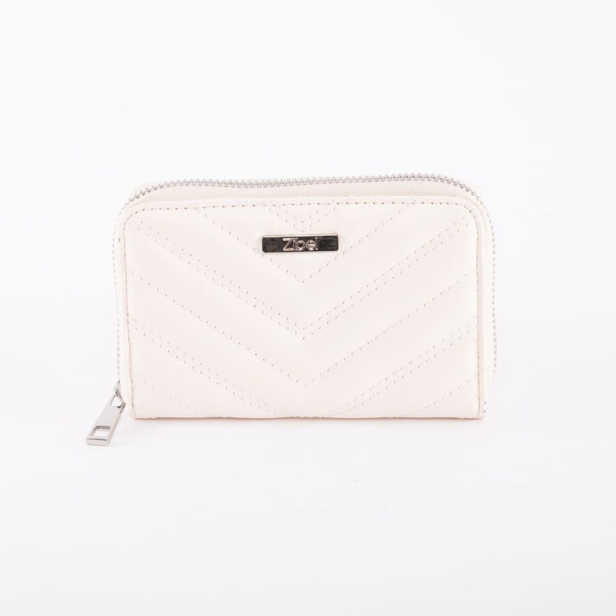 Billetera Lisa Blanca Eco Cuero Mujer Zibel