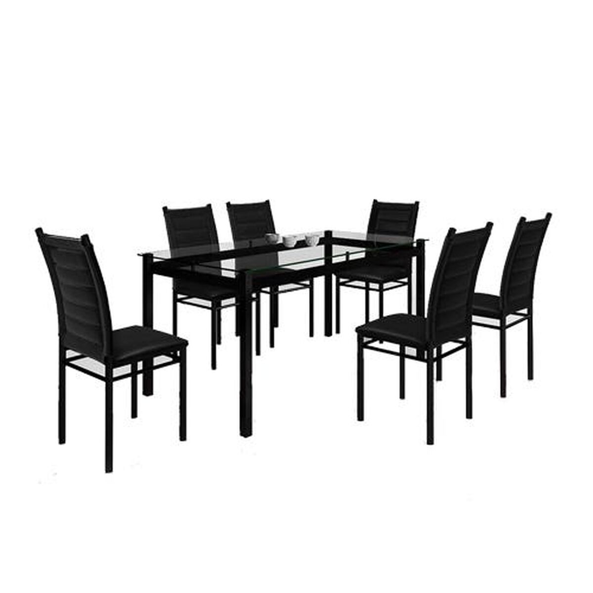 Juego de Comedor Decocasa Tokio 6 Sillas Negro