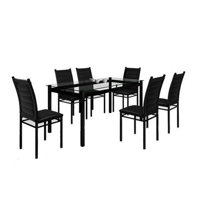 Juego de Comedor Decocasa Tokio 6 Sillas Negro