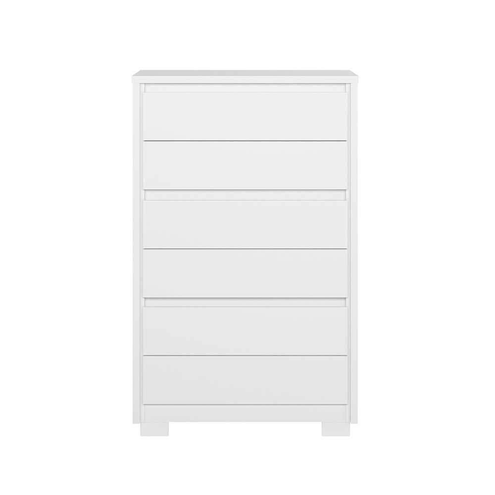 Cómoda Vekkahome Unno 6 Cajones Blanca