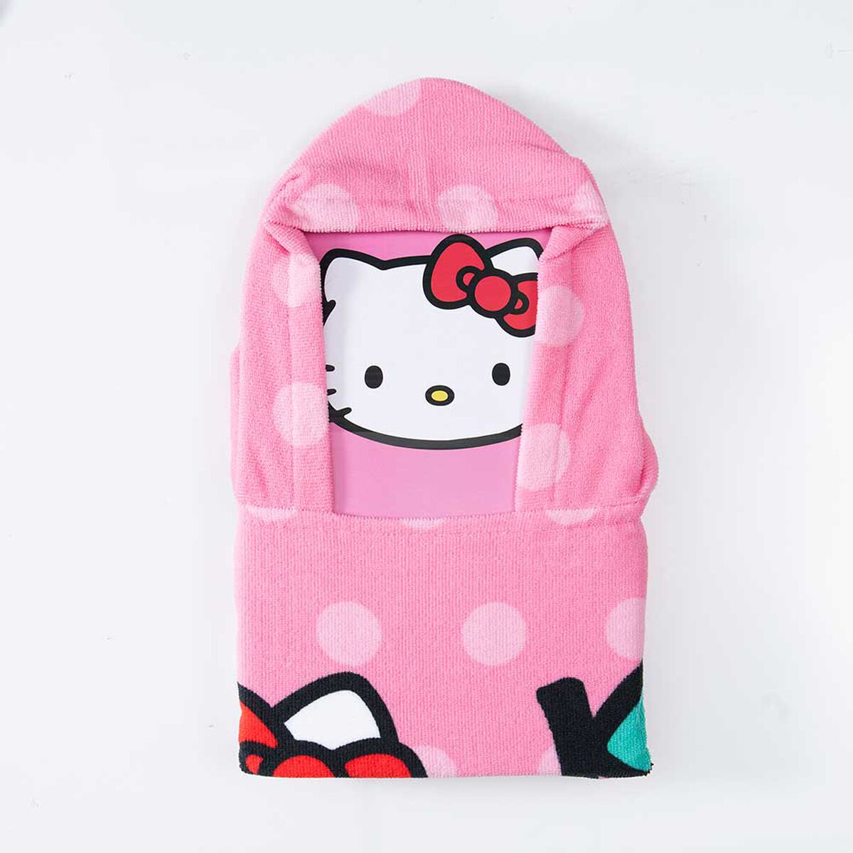 Toalla de Playa con Capucha Infantil Sanrio Hello Kitty Manzana 60 x 120 cm