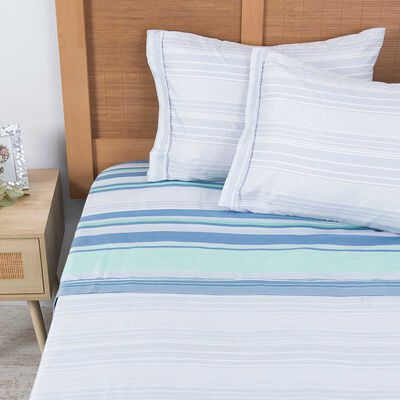 Imagen 1 del producto Juego de Sábanas Estampado Plumetti 2 Plazas Cypress