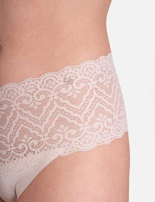 Imagen 2 del producto Pack 3 Calzón Culotte Encaje Microfibra Corte Laser Palmers Malva