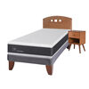 Cama Europea CIC 1,5 Plazas Ortopedic + Respaldo + Velador New Gales