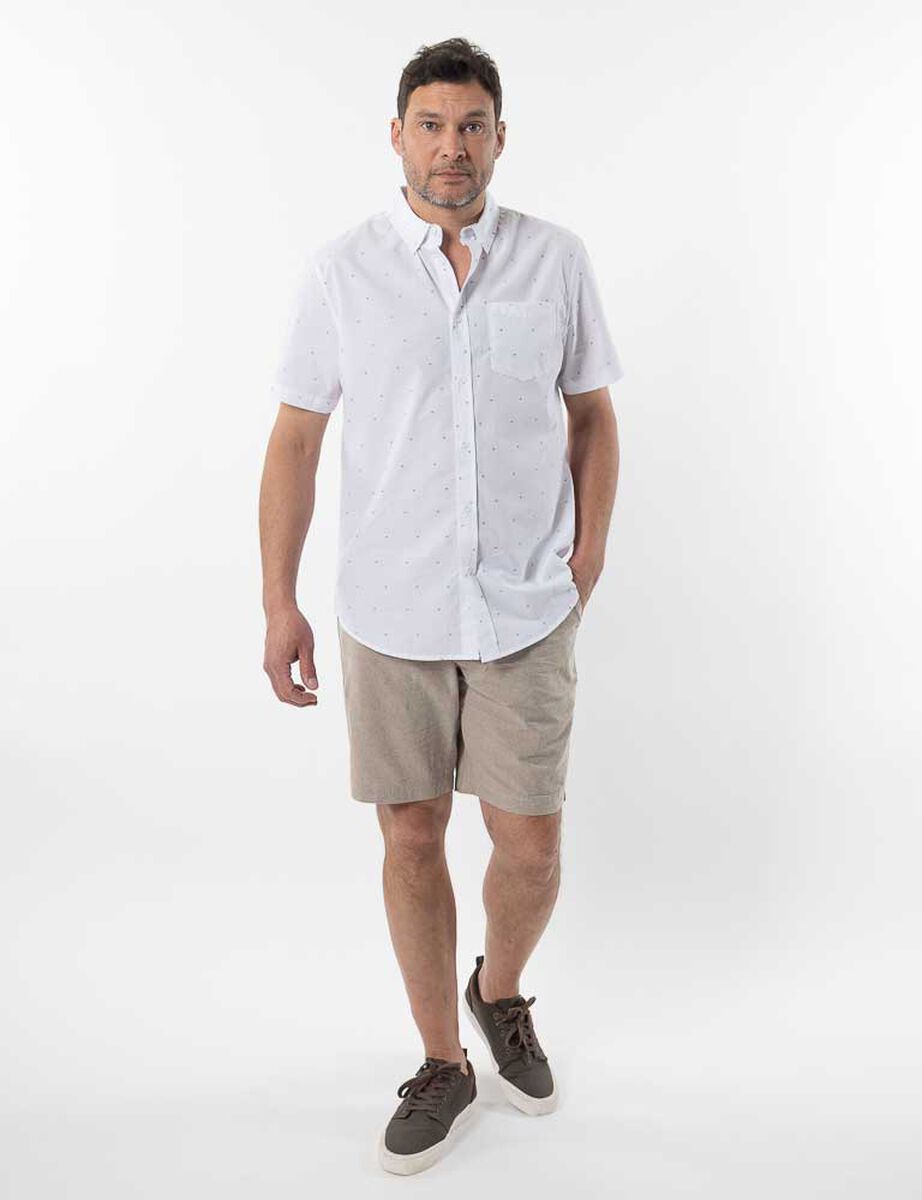 Camisa Estampada Manga Corta Hombre Portman Club