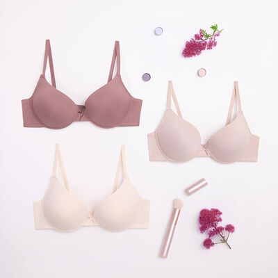 Imagen 1 del producto Pack 3 Sosten Copa B Up Intime Beige