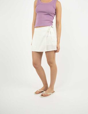 Imagen 1 del producto Falda Mini Mujer Icono Ecru