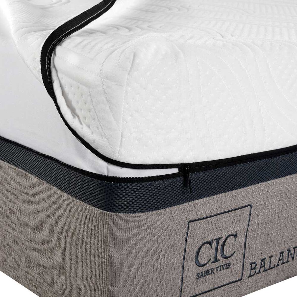 Cama Europea CIC S&uacute;per King Balance + Respaldo T&aacute;mesis