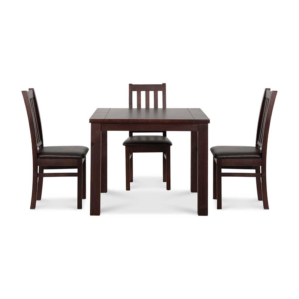 Juego de Comedor CIC Ñuble Chocolate 4 Sillas