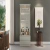 Vitrina Di Poretti Diamante 2 Puertas 2 Cajones Blanco