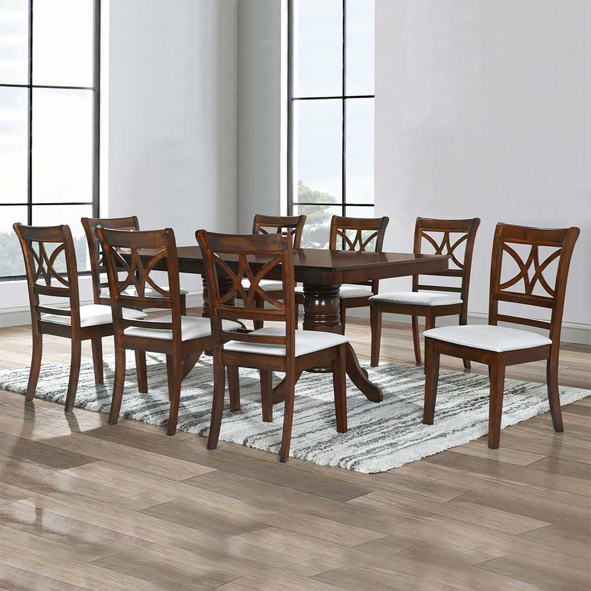 Juego de Comedor Zoy Home Holbox 8 Sillas Beige