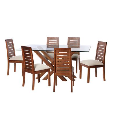 Juego de Comedor Latam Home Merida 6 Sillas Blanco